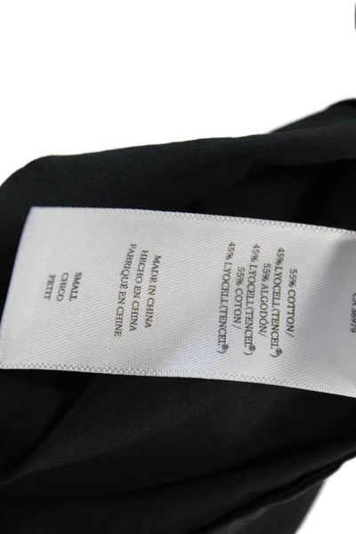 Rails Womens Spaghetti Strap V Neck Knee Length Shift Dress Black Size Small