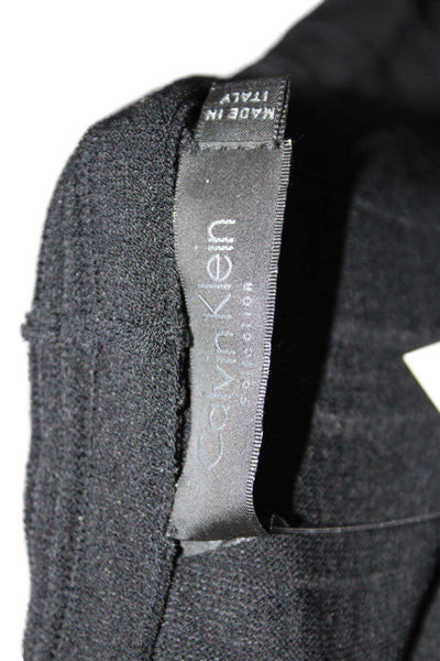 Calvin Klein Collection Womens Open Front Knit Cardigan Sweater Black Medium