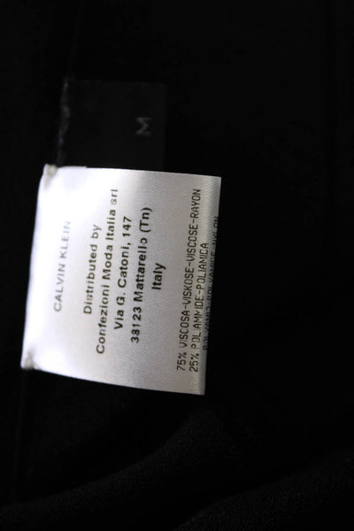 Calvin Klein Collection Womens Open Front Knit Cardigan Sweater Black Medium