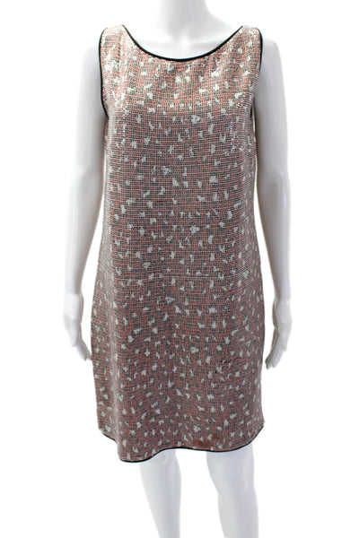 Just Cavalli Womens Textured Sleeveless V-neck Sequence Dress Red Size EUR 46