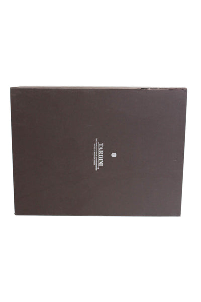 Tardini Womens Textured Silver Hardware Full Zip Square Crossbody Bag Black OS