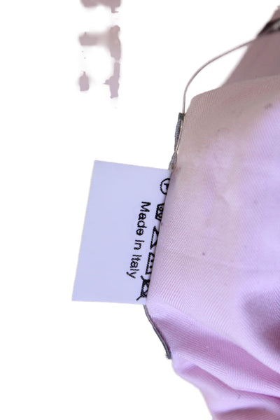 Sharis Place Womens Button Front Long Sleeve Collared Oxford Shirt Pink IT 48