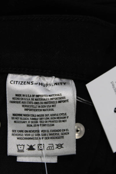 Citizens of Humanity Women's High Waist Studs Skinny Denim Pants Black Size 25