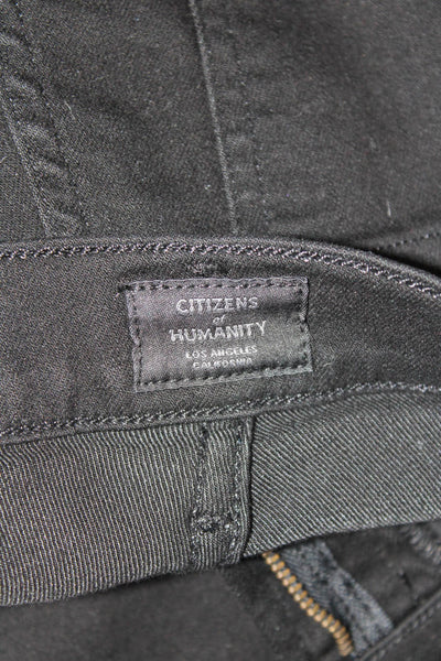 Citizens of Humanity Women's High Waist Studs Skinny Denim Pants Black Size 25