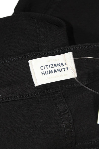 Citizens of Humanity Women's Five Pocket Straight Leg Pants Black Size 33