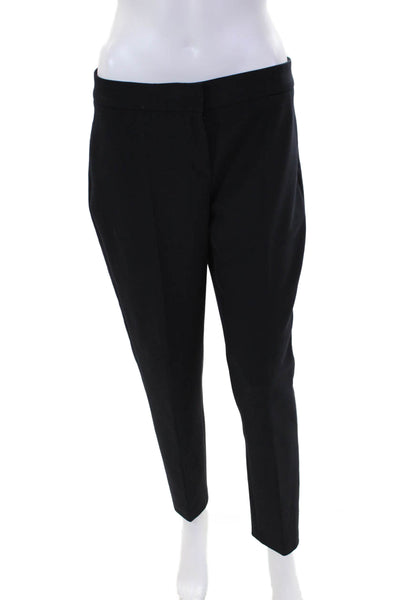 Nvsco Womens Solid Hook and Eye Closure Ankle Length Dress Pants Blue Size 36