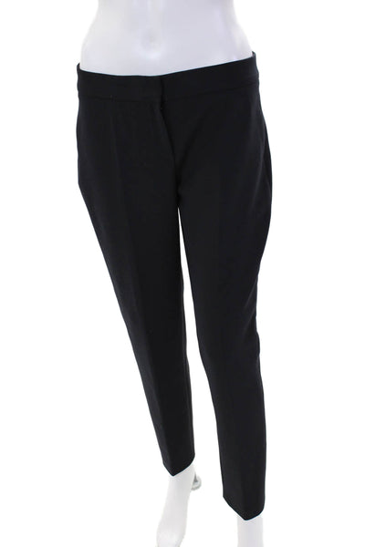 Nvsco Womens Solid Hook and Eye Closure Ankle Length Dress Pants Blue Size 36