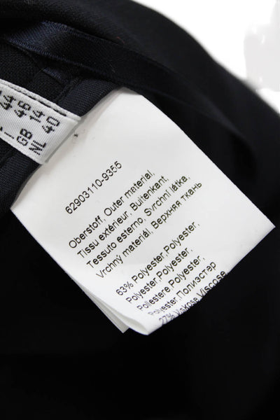 Nvsco Womens Basic Ankle Length Low Rise Slim Legged Dress Pants Blue Size 40