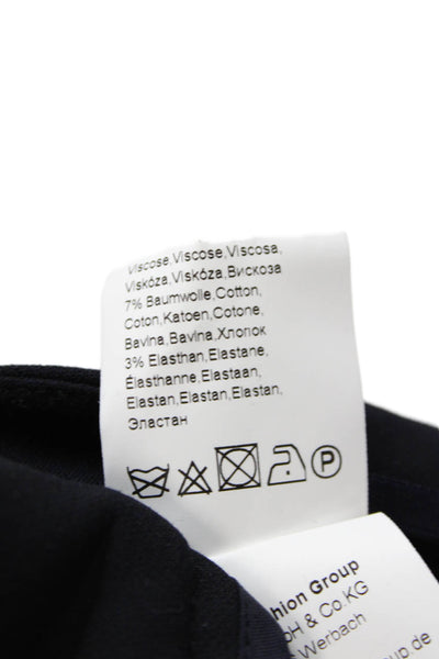 Nvsco Womens Basic Ankle Length Low Rise Slim Legged Dress Pants Blue Size 40