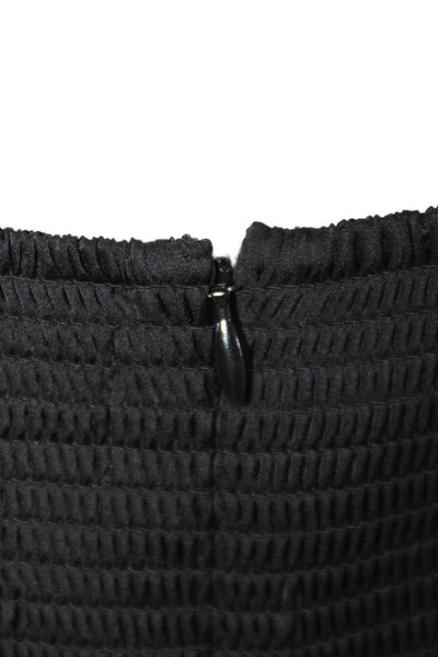 Sunday Best Womens Textured Scoop Neck Spaghetti Strap Tank Top Black Size M