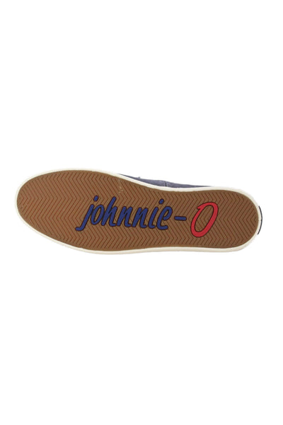 Johnnie-o Mens Slip On Round Toe Penny Loafers Indigo Canvas Size 10