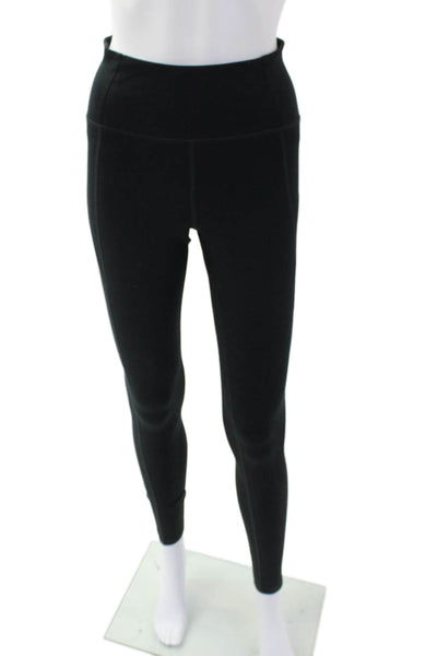 Girlfriend Collective Womens High Waisted Stretch Athletic Leggings Black Size S