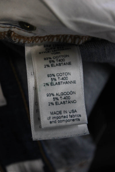 Frame Denim Womens Cotton Zip Medium Wash Low-Rise Skinny Jeans Blue Size 26