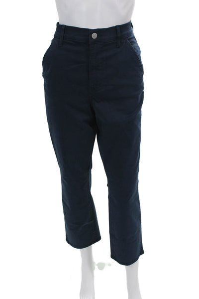 Veronica Beard Womens Cotton High Rise Carly Kick Flare Pants Blue Size 29