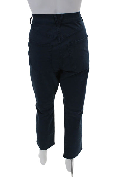 Veronica Beard Womens Cotton High Rise Carly Kick Flare Pants Blue Size 29