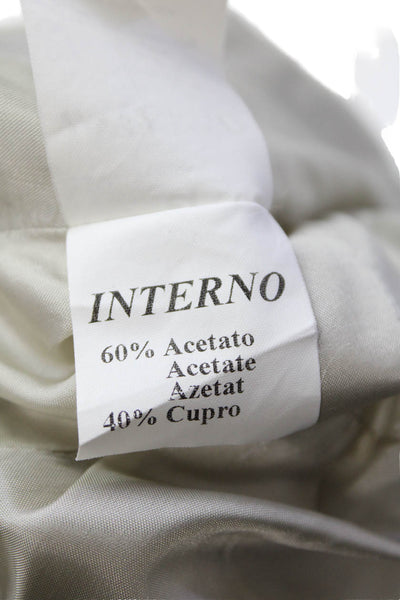 Gio Guerreri Women's Scoop Neck Sleeveless Flare Midi Dress Silver Size 44