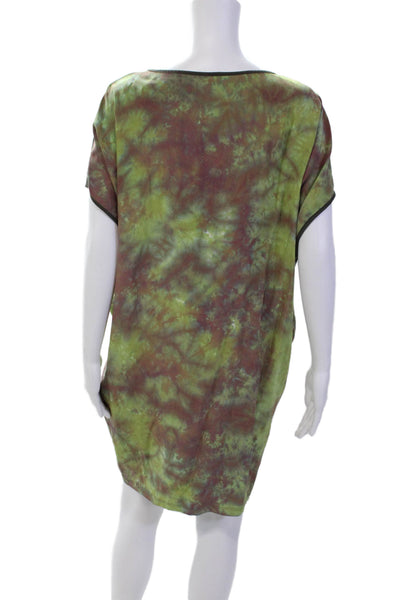 Graham & Spencer Women's Round Neck Sleeveless Basic T-Shirt Green Size L