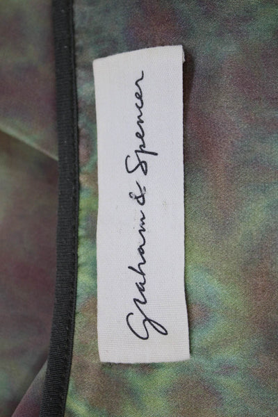 Graham & Spencer Women's Round Neck Sleeveless Basic T-Shirt Green Size L