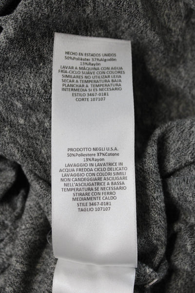 Current/Elliott Women's Round Neck Sleevless Midi T-Shirt Dress Gray Size 3