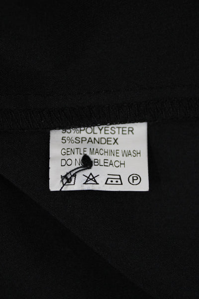 Luxe by Style Keepers Womens Smocked Off The Shoulder Blouse Black Size S
