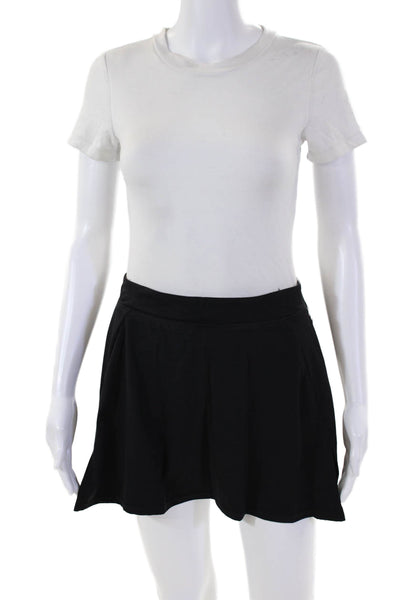 Splits59 Women's Pull-On Flare Mini Athletic Tennis Skirt Black Size L