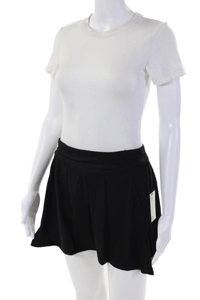 Splits59 Women's Pull-On Flare Mini Athletic Tennis Skirt Black Size L