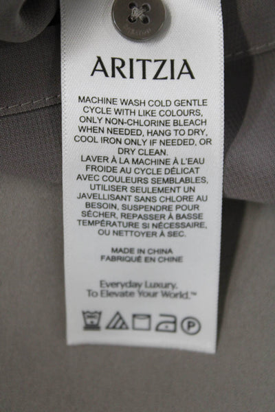 Babaton Womens Sleeveless Cowl Neck Mini Dress Brown Size Extra Small
