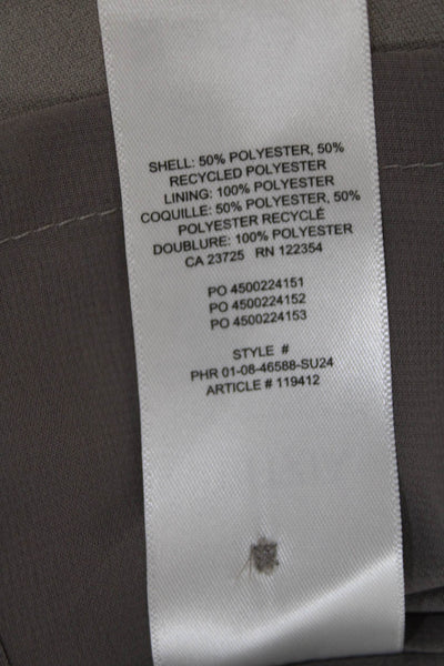 Babaton Womens Sleeveless Cowl Neck Mini Dress Brown Size Extra Small