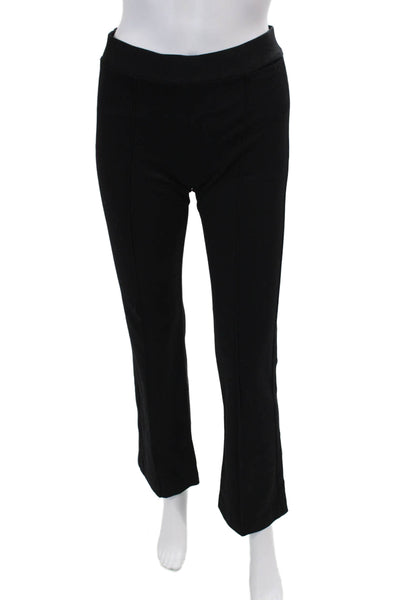 Kal Rieman Womens Texture Elastic Waistband Lined Wide Leg Pants Black Size XS