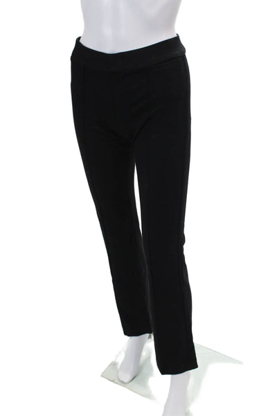 Kal Rieman Womens Texture Elastic Waistband Lined Wide Leg Pants Black Size XS