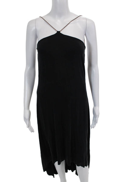 Bailey 44 Womens Chain Strap Halter Neck Backless High Low Dress Black Size XS