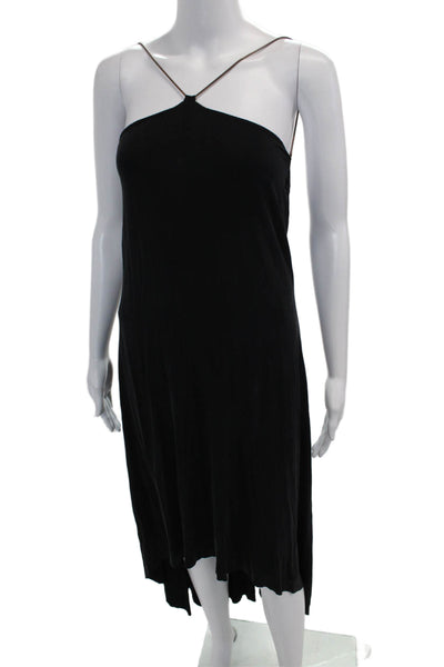Bailey 44 Womens Chain Strap Halter Neck Backless High Low Dress Black Size XS