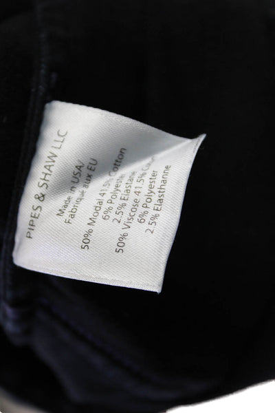 Veronica Beard Womens Denim Zipper Detail Low-Rise Skinny Jeans Blue Size 0