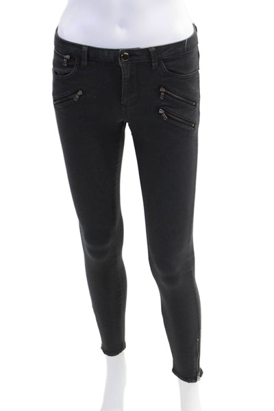 Z1975 Zara Basic Department Denim Womens Cotton Blend Skinny Jeans Gray Size 4
