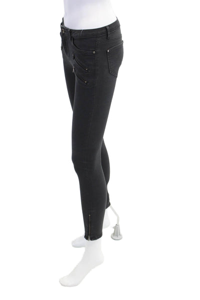 Z1975 Zara Basic Department Denim Womens Cotton Blend Skinny Jeans Gray Size 4