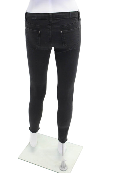 Z1975 Zara Basic Department Denim Womens Cotton Blend Skinny Jeans Gray Size 4