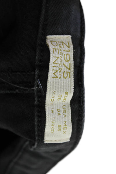 Z1975 Zara Basic Department Denim Womens Cotton Blend Skinny Jeans Gray Size 4