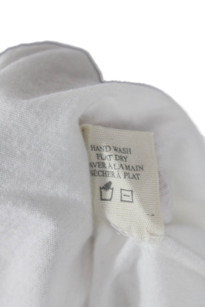 ALC Womens Cotton Back Cut Out Detail Long Sleeve Casual Top White Size S