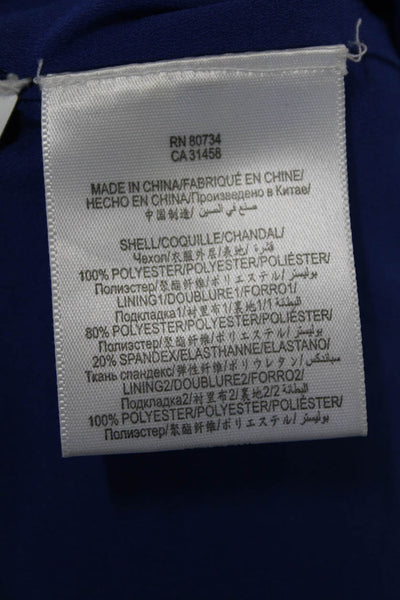 BCBGMAXAZRIA Women's One Shoulder Sleeveless Bandage Mini Dress Blue Size 2