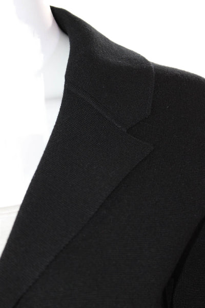 J Crew Womens Cotton Blend Woven Texture One Button Blazer Jacket Black Size S