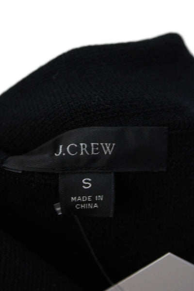 J Crew Womens Cotton Blend Woven Texture One Button Blazer Jacket Black Size S