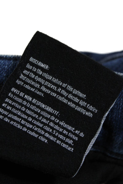 3x1 NYC Womens Medium Wash Distress Slim Straight Leg Denim Jeans Blue Size 30