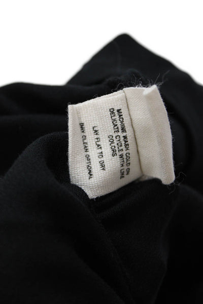 Mikoh Womens Scoop Neck Drawstring Waist Sleeveless Romper Black Size 2