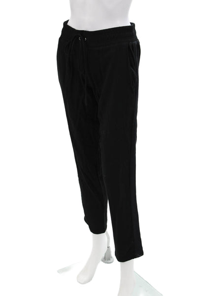 Mikoh Women's Elastic Drawstring Waist Tapered Leg Jogger Pants Black Size 1
