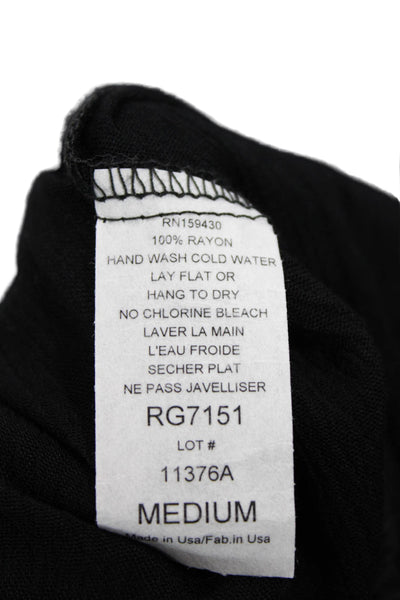 Elan Women's Strapless Sqiare Neck Cinch Waist Wide Leg Jumpsuit Black Size M