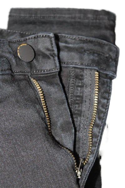 L'Agence Women's Midrise Five Pocket Skinny Denim Pants Black Size 28