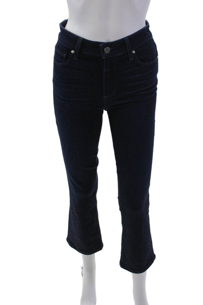 Paige Black Label Womens Telluride Wash Claudine Straight Leg Jeans Blue Size 25