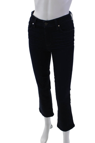 Paige Black Label Womens Telluride Wash Claudine Straight Leg Jeans Blue Size 25