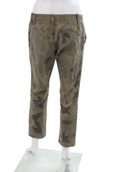 Joe's Collection Womens Cotton Camouflage Mid-Rise Skinny Pants Khaki Size 24