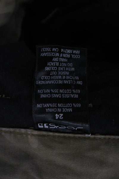 Joe's Collection Womens Cotton Camouflage Mid-Rise Skinny Pants Khaki Size 24